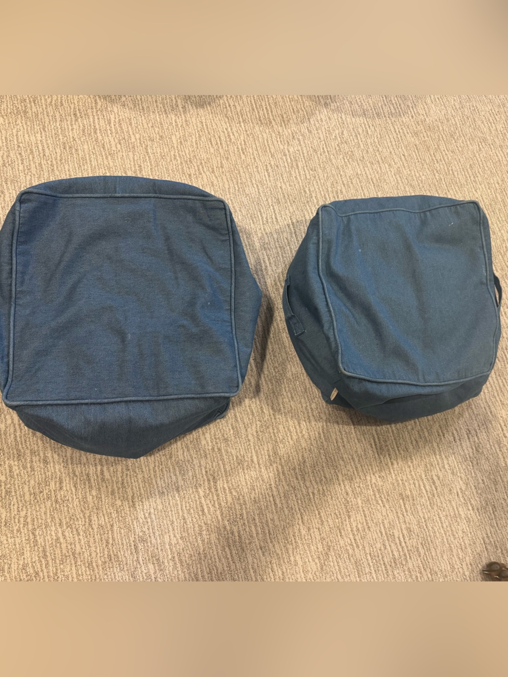 Pottery Barn Kids Denim Bean Bags (2)